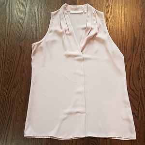 Violet + Claire baby pink silk blouse